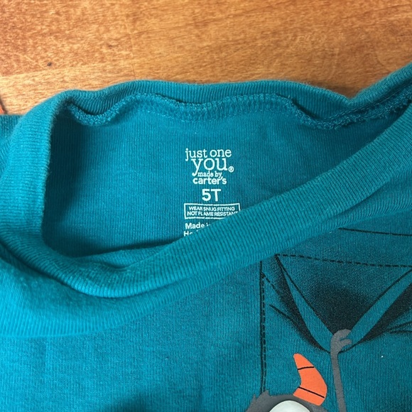 Carters 5T monster pajama set, GUC - Picture 5 of 5